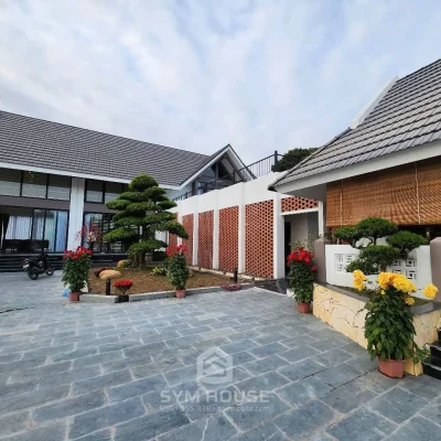 Alternative view of Cận cảnh biệt thự nhà vườn 1000m2 đẳng cấp: Thi công trọn gói, giống thiết kế đến 95%